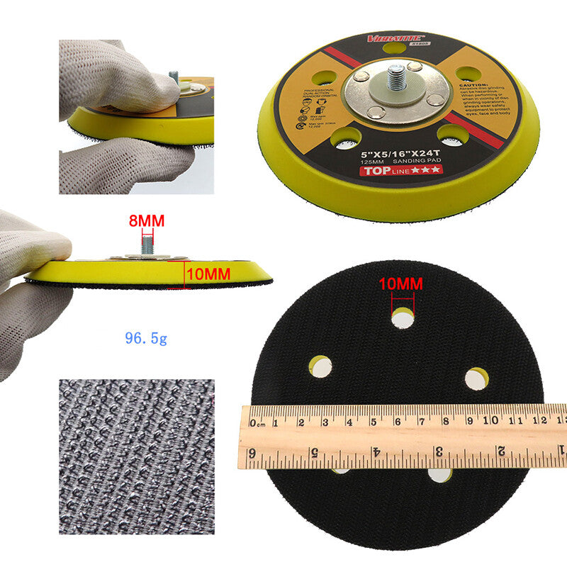 Size Comparison 2"-6" Sanding Pads - Hook Loop for HomeDIYer Targeted Use