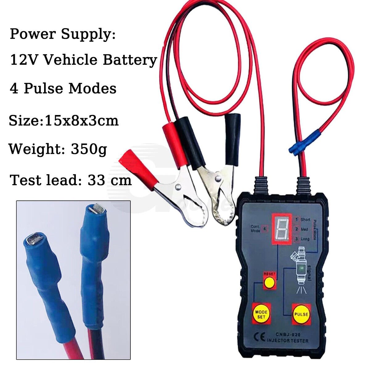 4 Pulse Modes Car Fuel Injector Tester 12V Car Injector Cleaner Controller Tool - HomeDIYer
