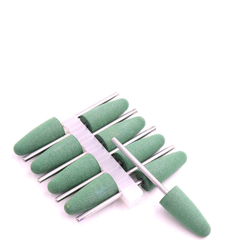 Bullet Polishing Wheel Rubber Fine Grit Buffing 4-10mm Sharp/Round 2.35mm Shank