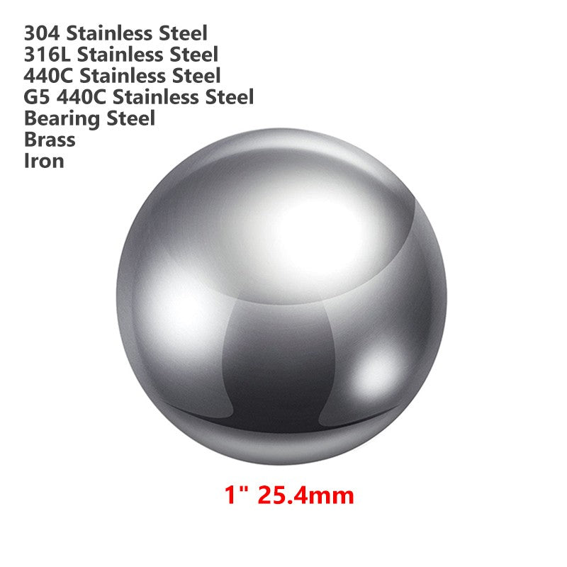 1"(25.4mm) Solid Precision Balls Bearing Steel / Stainless Steel / Iron / Brass