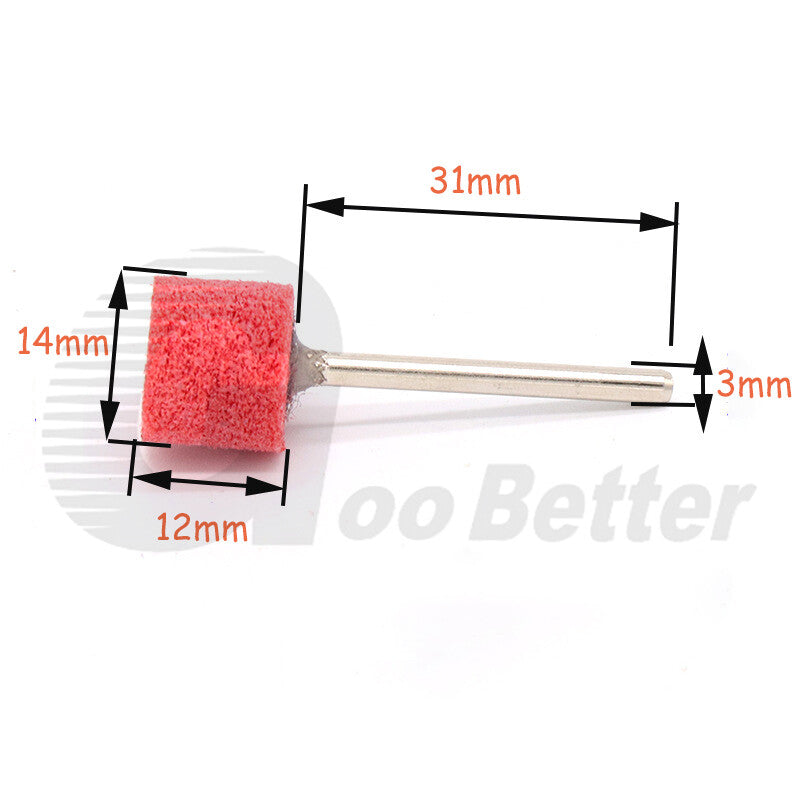 Nylon Fiber Polishing Wheel 3mm Shank Abrasive Disc for Dremel 150 - 1000 Grit