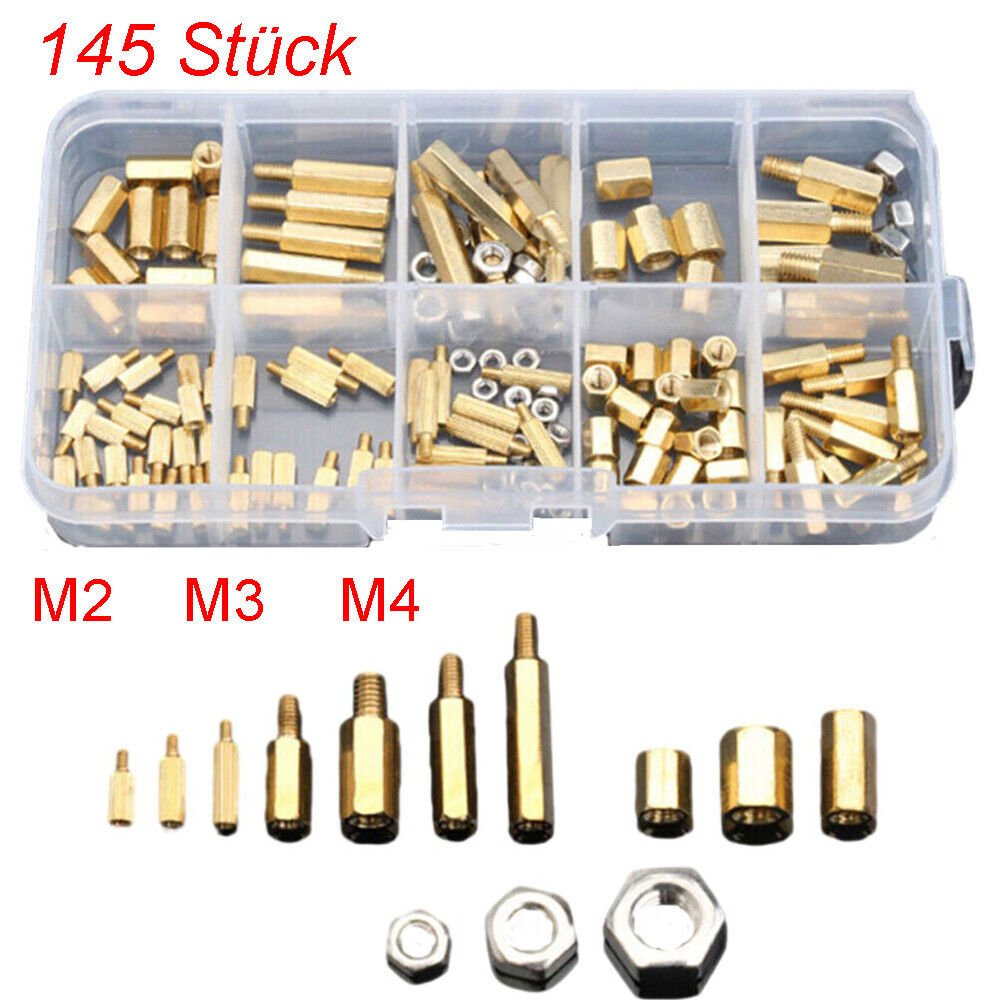 145 pcs Spacer bolts Spacer bolts Hex Standoff bolts Nuts Set M2 M3 M4 - HomeDIYer