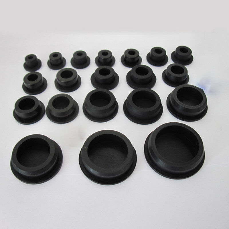 Close-up of Round Silicone Blanking End Caps Seal Bung