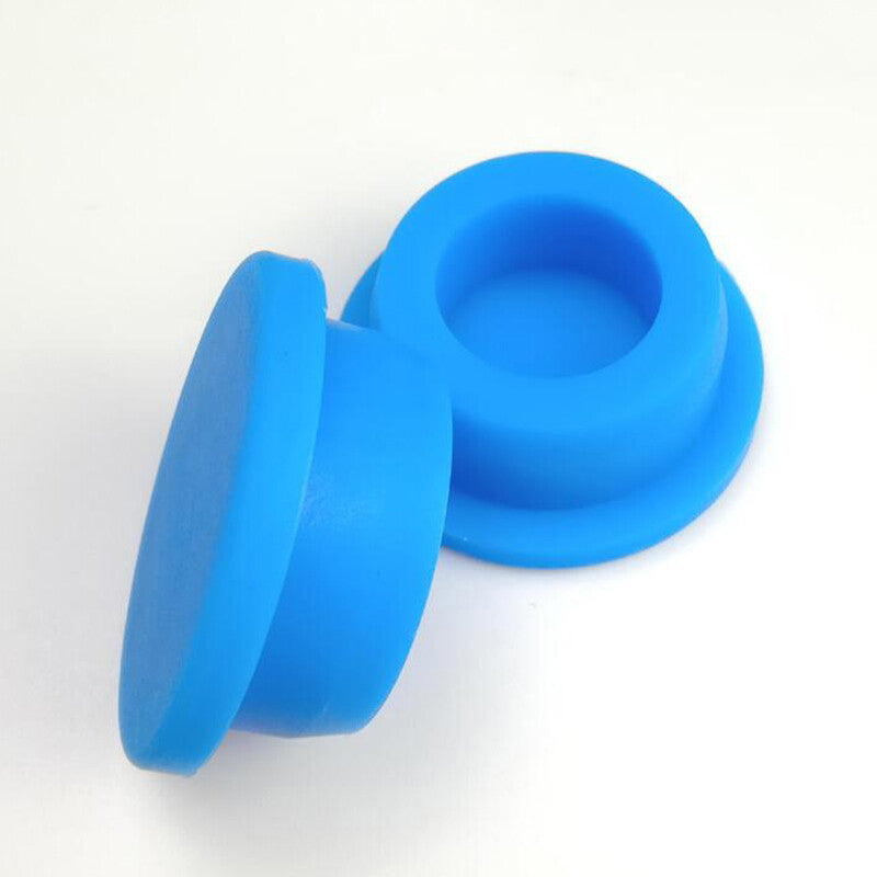Blue Hole Plugs Round Silicone Rubber Seal Blanking End Caps Seal Bung 13mm ~ 48.5mm