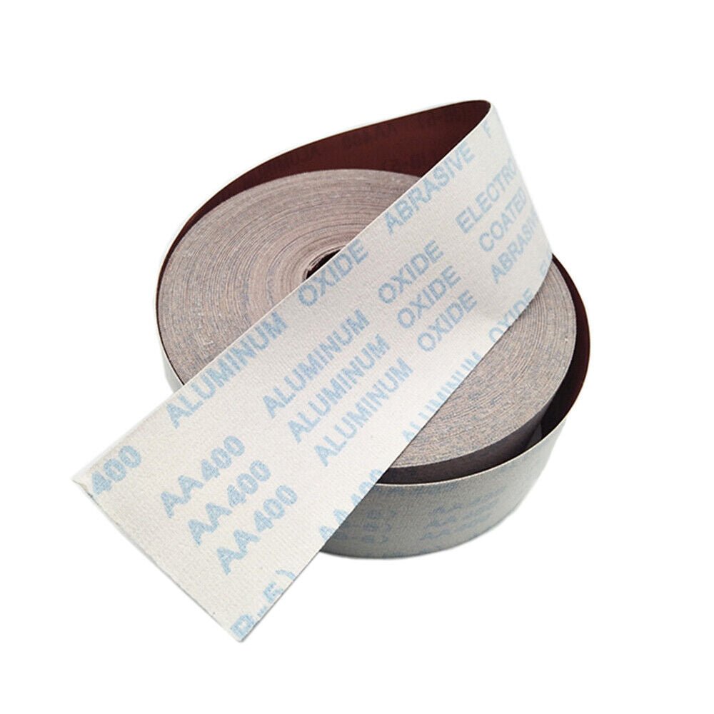 4.5" 115mm 60 - 400Grit Hook and Loop Sandpaper Roll Velour Pads Sanding Strips - HomeDIYer