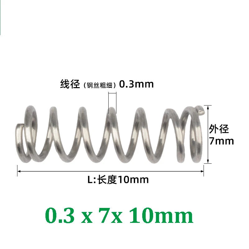 Compression Spring 0.2-0.5mm Wire Diameter Pressure Small Spring Stainless Steel