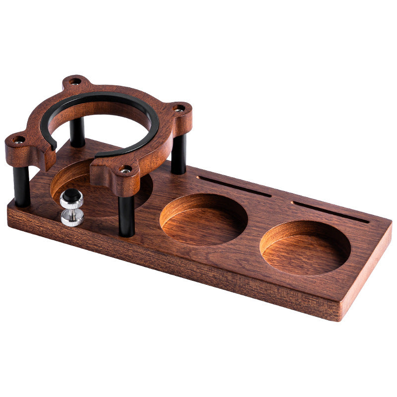 Universal Solid Wood Espresso Tamper Station & Dosing Mat (51-58mm)