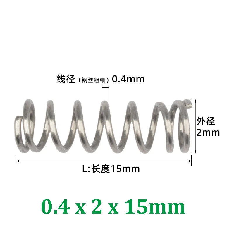 Compression Spring 0.2-0.5mm Wire Diameter Pressure Small Spring Stainless Steel