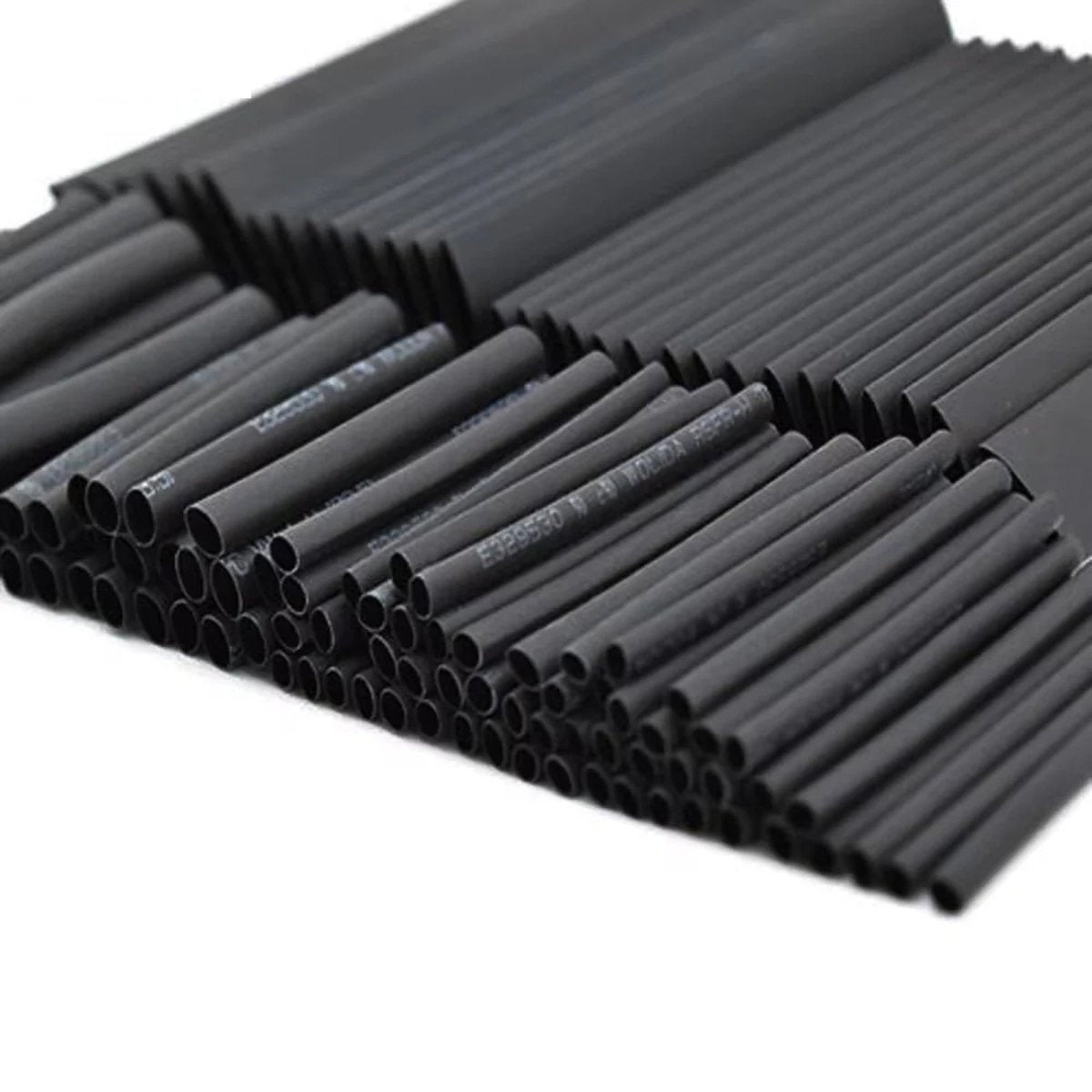 127Pcs Heat Shrink Tubing Black Heat Shrink Tubing Sleeving | HomeDIYer - HomeDIYer
