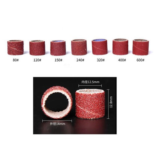 Sanding Bands Drum Sleeves Nail Electric Drill File Machine Bits Grit 80# ~ 600#