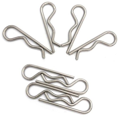 R Clip Stainless Steel 304 A2 Beta Pins 1.0mm 1.2mm 1.5mm 2mm 2.5mm 3mm 4mm 5m