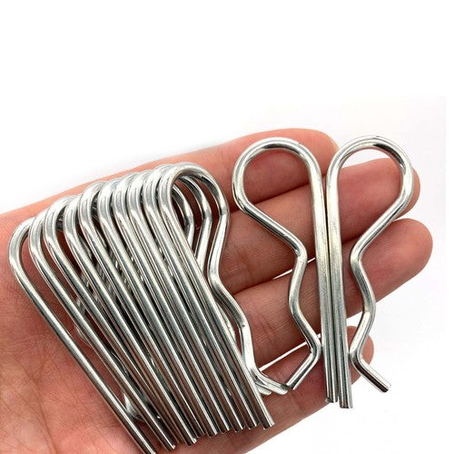 12-piece set of spring-loaded R-type clamps for quick, safe, and effective bolt tightening, preventing relative rotation. Suitable for use on trailers, heavy-duty RVs, tractors, agricultural equipment, and other hook-and-latch systems | HomeDIYer