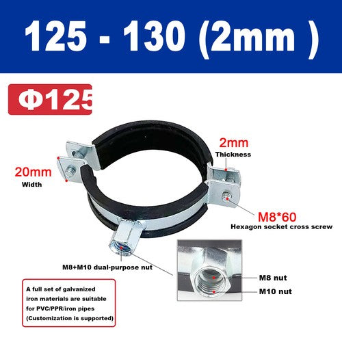 Split Ring Pipe Hanger, Adjustable Wall Mount Ceiling Mount Pipe Bracket Support