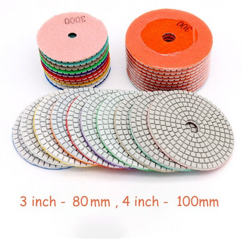 Diamond Polishing Pad 3" / 4" Buffing Pads Grinding Disc Granite Stone Marble