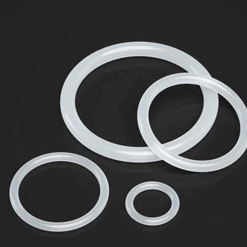 50x White Silicon Rubber O Rings Food Grade Cross Section 3.1mm OD 103mm-305mm