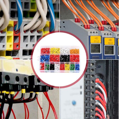 2120PCS wire end ferrules set assortment insulated cable end sleeves 0.5mm - 16mm² - HomeDIYer
