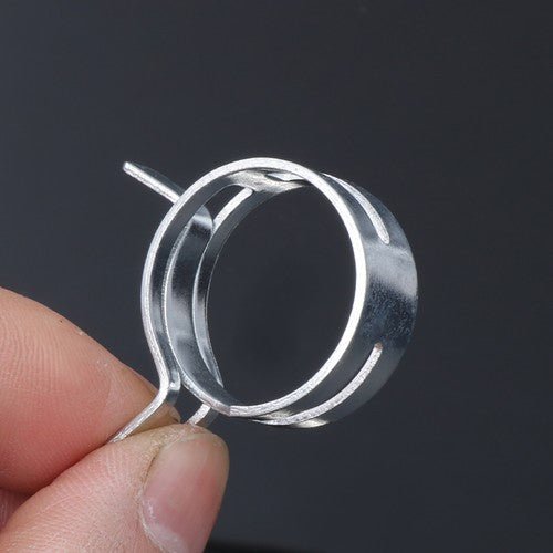 Spring Clips Fuel Hose Clamps Air Gas Water Pipe Self Clamping Surface zinc coat - HomeDIYer