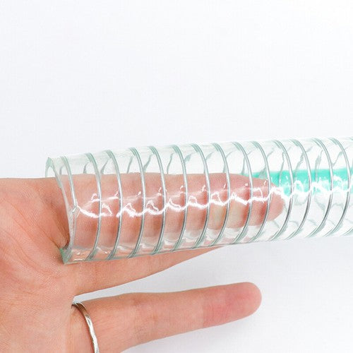 PVC Braided Wire Reinforced Food Grade Hose Pipe — Ø 16–125mm, 1M