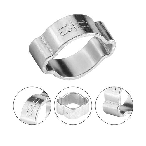 Double Ear Clamps O Clips Stainless Steel BZP Fuel Air Water Mikalors Hose Pipe - HomeDIYer