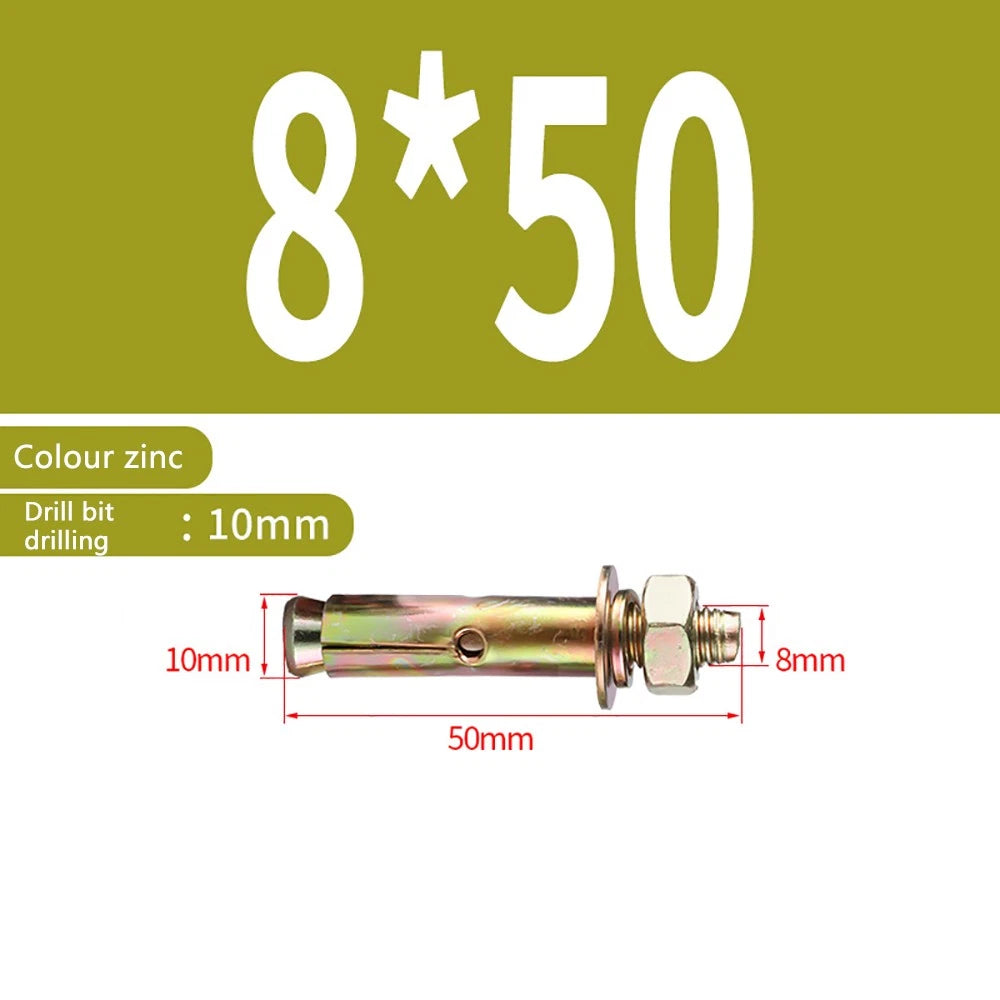Masonry Concrete Expansion Bolts — Carbon Steel Wall Anchor Screws M6 to M20