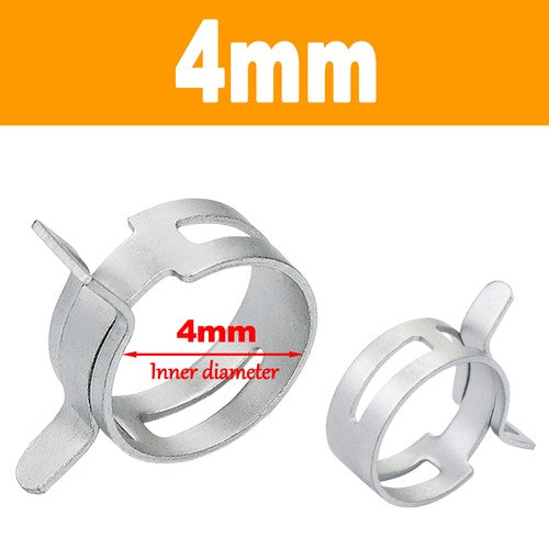 4mm-46mm Mini Hose Fuel Line Hose Spring Clips Water Pipe Air Tube Clamps