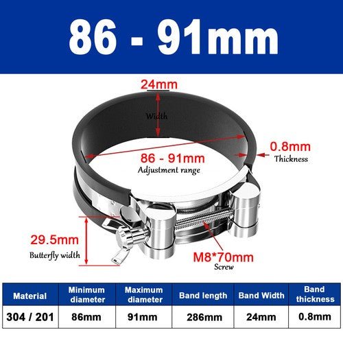 Pack of unlined P clips hose and cable clamps assorted sizes