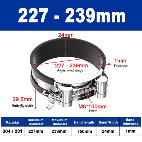 Unlined P clips cable and tubing holder clamps 4mm to 50mm set