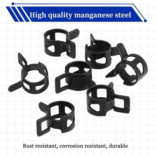 Self Clamping Spring Hose Clips Carbon Steel Clamps Sealing Radiator Heater OEM - HomeDIYer