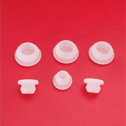 Flexible Clear Silicone Rubber Blanking Cap (2.5~14mm) Material Shot