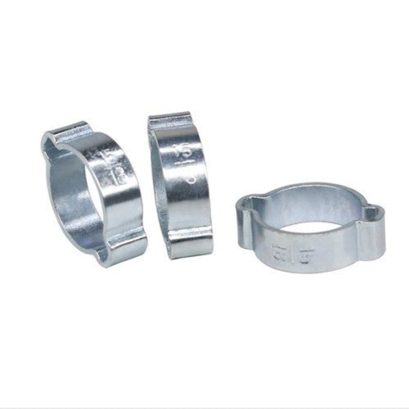Double Ear Clamps O Clips Stainless Steel BZP Fuel Air Water Mikalors Hose Pipe - HomeDIYer