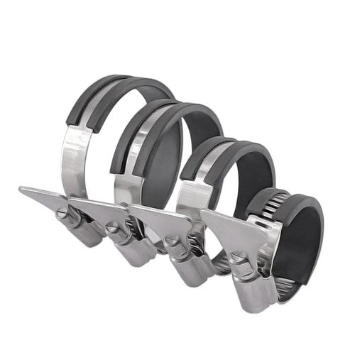 Rubber Lined Jubilee Clips Cable Mounting Hose Water Pipe Rubber hose clamp 304 - HomeDIYer