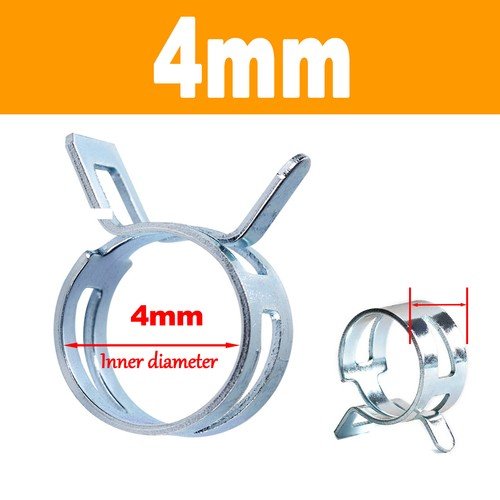 Spring Clips Fuel Hose Clamps Air Gas Water Pipe Self Clamping Surface zinc coat - HomeDIYer