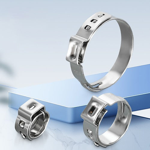 Single-Ear O-Clip with 304 Stainless Steel Air and Water Hose Clamp - Thickness Details | HomeDIYer
