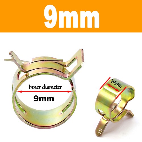4mm - 46mmFuel Line Hose Spring Clips Water Pipe Air Tube Clamps