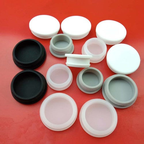 Flexible Grey Snap-on Hole Plug (2.5mm~14mm) Material Close-up