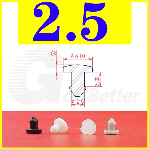 Snap-On Hole Plug Silicone Rubber Blanking Seal Bung Pipe Tube (2.5-60mm) Black