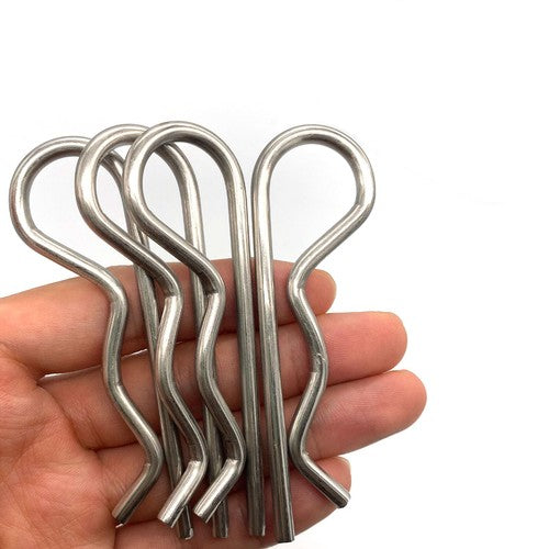 R Clip Stainless Steel 304 A2 Beta Pins 1.0mm 1.2mm 1.5mm 2mm 2.5mm 3mm 4mm 5m