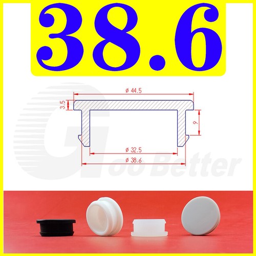 Snap-On Hole Plug Silicone Rubber Blanking Seal Bung Pipe Tube (2.5-60mm) Black