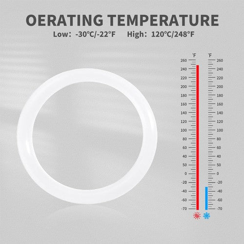 50x White Silicon Rubber O Rings Food Grade Cross Section 3.1mm OD 70mm-305mm