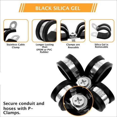 P CLIPS RUBBER LINED ZINC PLATED PK OF 1 **CHOOSE YOUR SIZE** GREAT PRICES - HomeDIYer