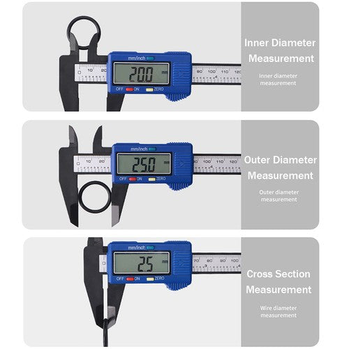 Nitrile Rubber NBR O Ring Seals 6mm Cross Section 532mm-982.5mm ID O-Rings Black