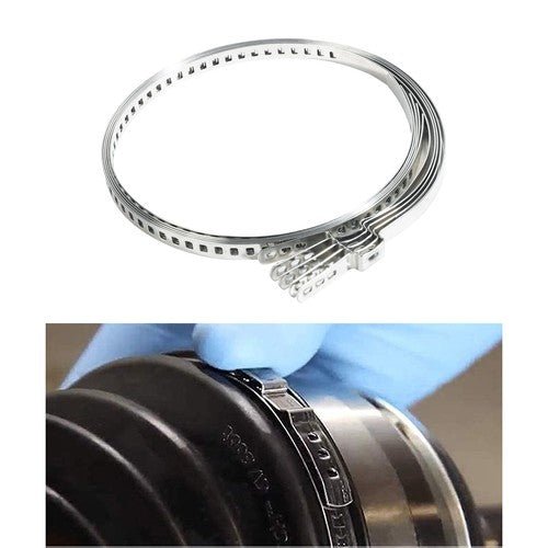 304Steel Universal Adjustable AXLE CV Joint Boot Crimp Clamp Kit, CV Boot Clamp - HomeDIYer