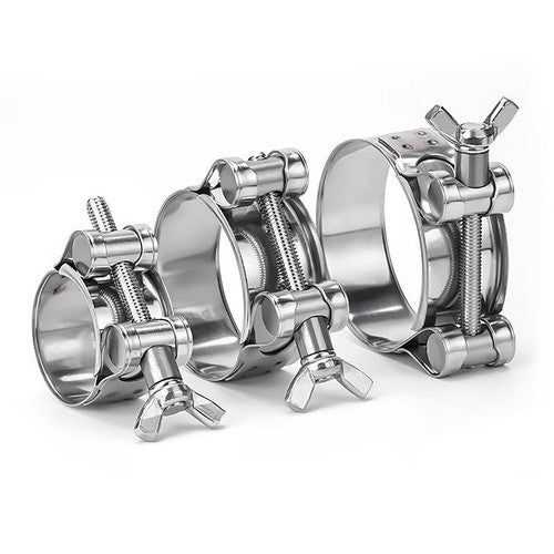 Butterfly Wing 306/201 Stainless Steel Jubilee Type Hose Pipe Clips 17mm - 252mm - HomeDIYer