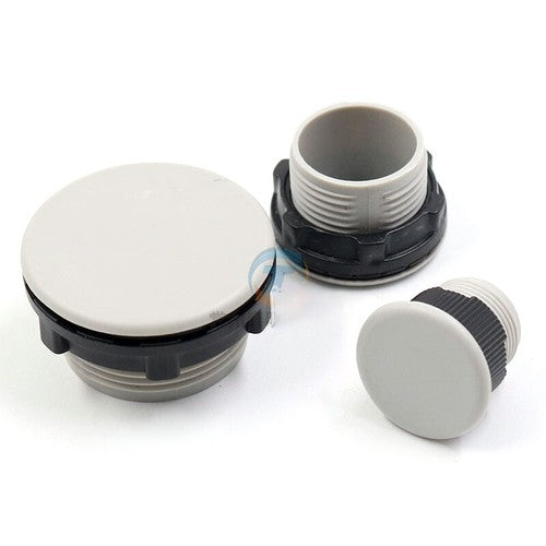 Hole Plugs 16/22/30mm Plastic Inserts Button Panel Blind Stoper Male Black/Grey