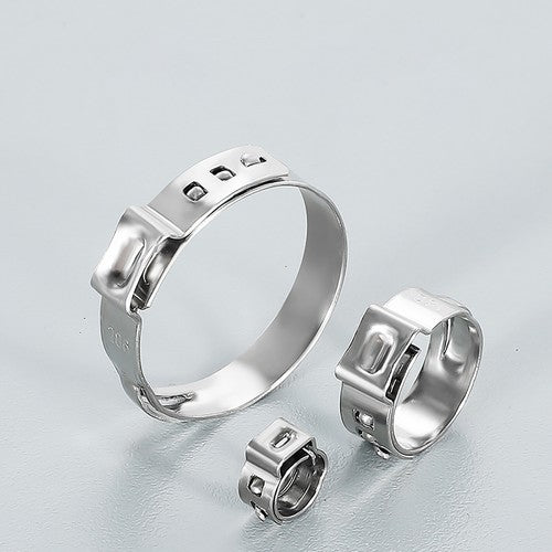 Use of the clamp on a PVC water pipe in a residential plumbing setup