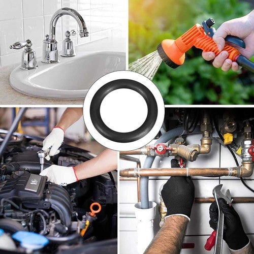 7mm Cross Section O-Rings NBR Nitrile Rubber 414mm - 754mm OD Oil Resistant Seals