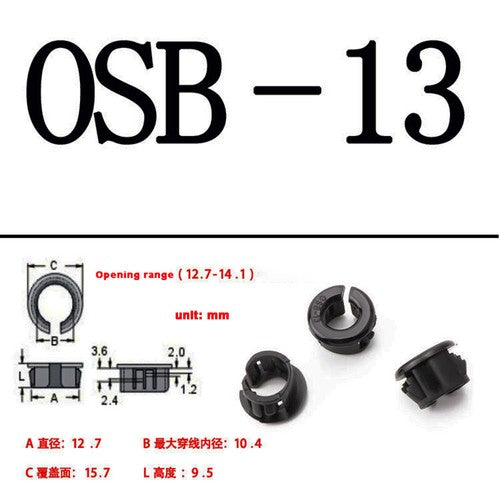 10mm-26mm Hole Cover Grommet Wire Table Cable Tidy Hole Plug Cap Computer Desk