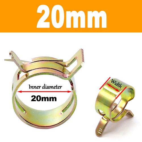 4mm - 46mmFuel Line Hose Spring Clips Water Pipe Air Tube Clamps