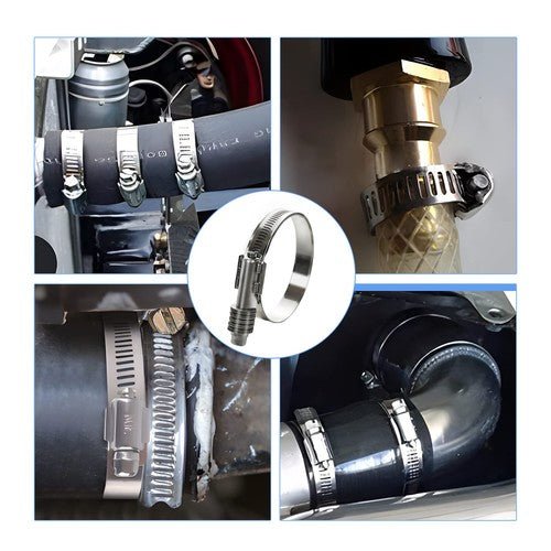 Worm Drive Hose Clips Stainless Steel Adjustable Range for Water Pipe, Plumbing - HomeDIYer