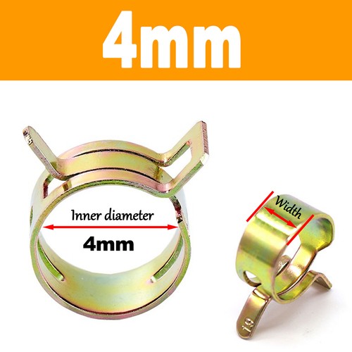 4mm - 46mmFuel Line Hose Spring Clips Water Pipe Air Tube Clamps